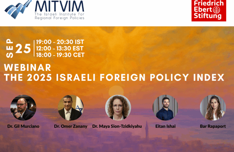 WEBINAR: The latest findings from Mitvim’s annual public opinion poll