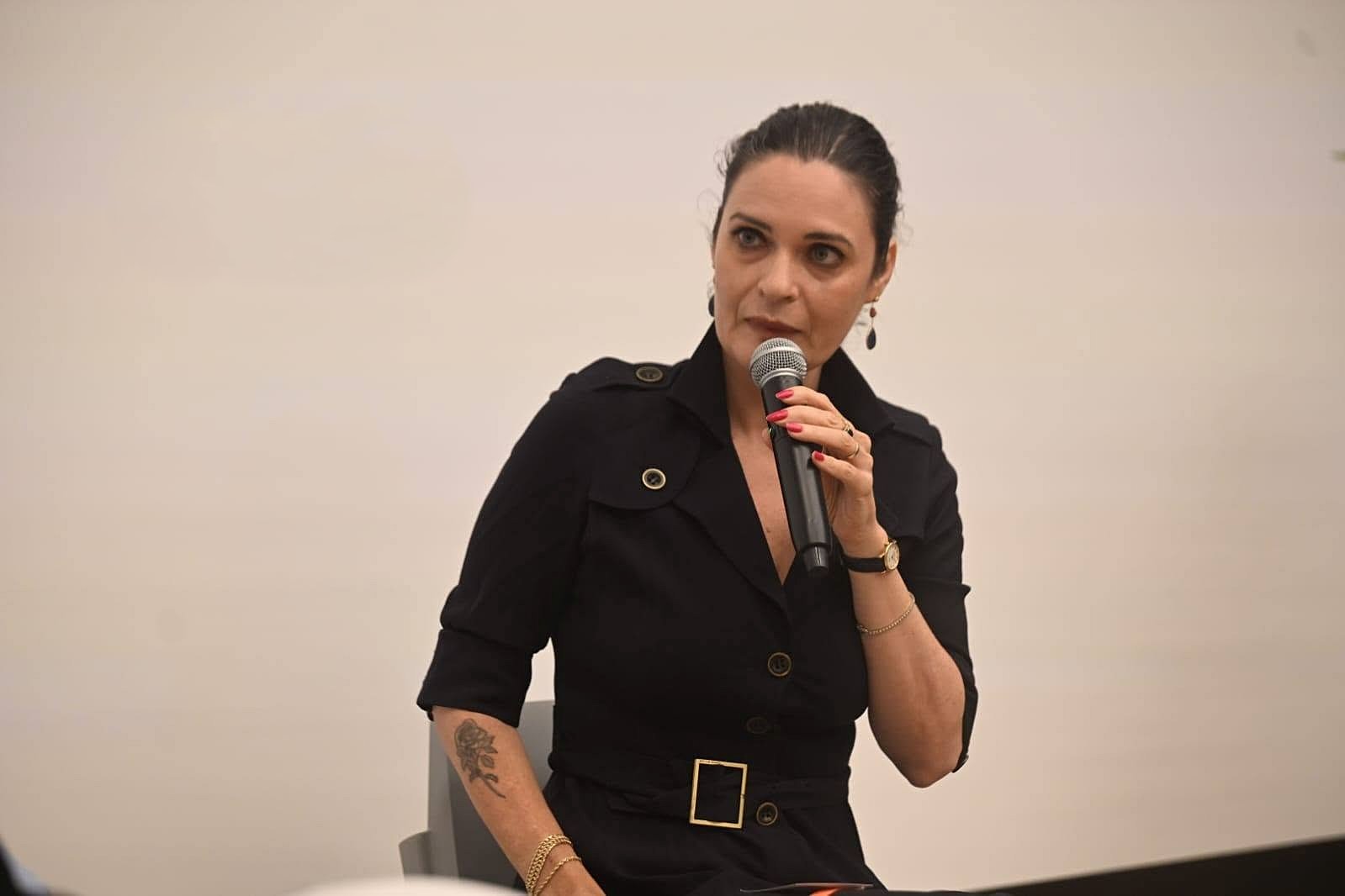 אמילי מואטי בכנס "תוכנית השלום של טראמפ: מקיפאון לפעולה"